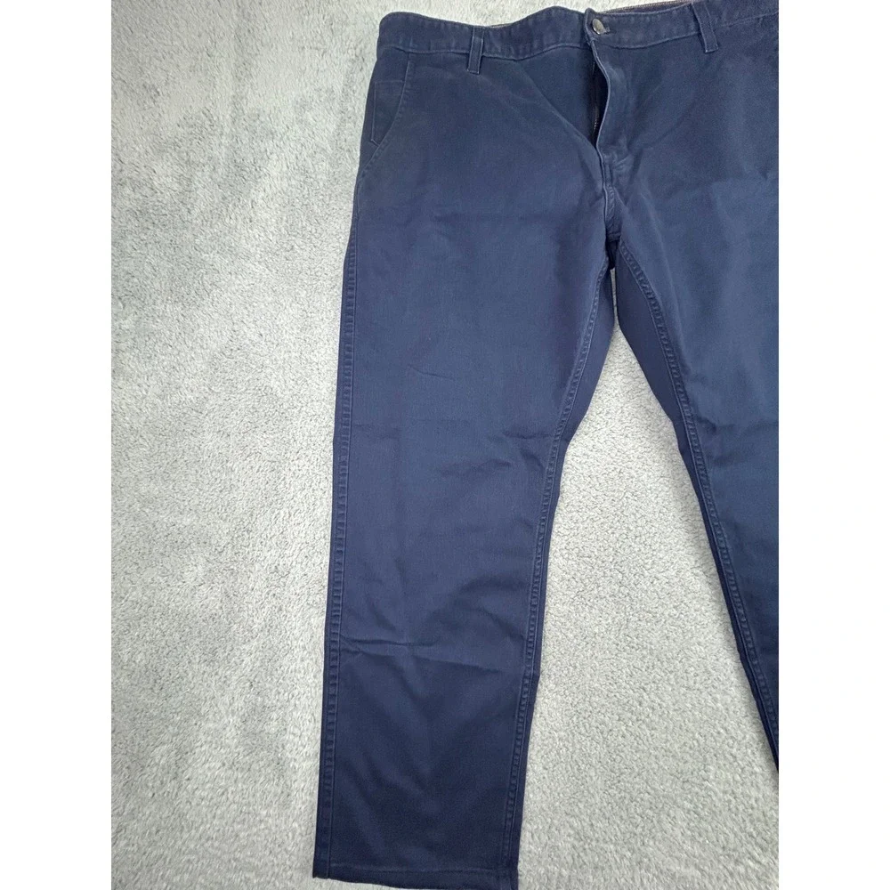 Dockers Original Alpha Khaki Mens Athletic Fit Navy Blue Chino Pants 40x27